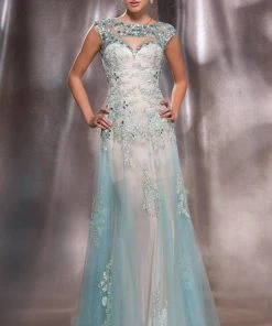 MNM Couture - 9592 Enticing Cutout Jewel Evening Gown 6 MNM Couture - 9592 Enticing Cutout Jewel Evening Gown