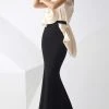 MNM Couture - Asymmetric Neck Mermaid Dress G0774