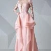 MNM Couture - Embroidered Floral Applique Gown G0649