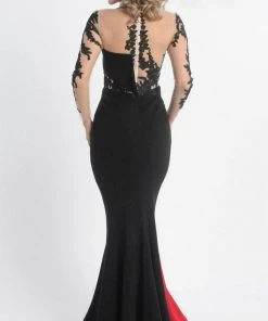 Formal Gowns MNM Couture - Embroidered Panel Gown G0747