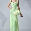 MNM Couture - Embroidered Petals Sheath Gown G0654 2 MNM Couture - Embroidered Petals Sheath Gown G0654