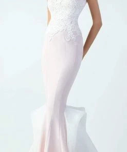 MNM Couture - Intricate Floral Lace Couture Dress G0722