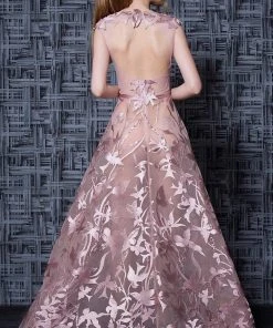 Formal Gowns MNM Couture - K3614 Sleeveless Applique Scoop Tulle Ballgown