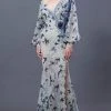 Formal Gowns MNM COUTURE - K3653 Embroidered Asymmetric Neck Trumpet Dress 1 Formal Gowns MNM COUTURE - K3653 Embroidered Asymmetric Neck Trumpet Dress
