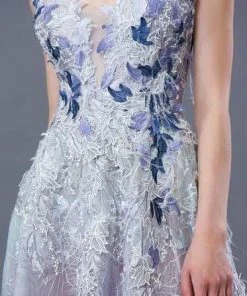 MNM COUTURE - K3656 Embroidered Scoop A-line Dress 7 MNM COUTURE - K3656 Embroidered Scoop A-line Dress