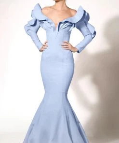MNM Couture - Long Sleeve Off-Shoulder Mermaid Dress 2285A 11 MNM Couture - Long Sleeve Off-Shoulder Mermaid Dress 2285A