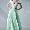 MNM Couture - Off Shoulder A Line Long Gown G0622 Formal Gowns