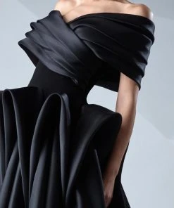 MNM Couture - Origami Off-Shoulder Gown G0621 Formal Gowns