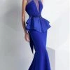 MNM Couture - Royal Deep V Illusion Evening Dress G0787 Formal Gowns 2 MNM Couture - Royal Deep V Illusion Evening Dress G0787 Formal Gowns