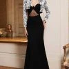 Formal Gowns MNM Couture - Sweetheart Neck Illusion Gown With Bolero N0121 1 Formal Gowns MNM Couture - Sweetheart Neck Illusion Gown With Bolero N0121