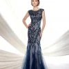 Mon Cheri - 116D31 Embellished Bateau Tulle Trumpet Dress Formal Gowns 1 Mon Cheri - 116D31 Embellished Bateau Tulle Trumpet Dress Formal Gowns