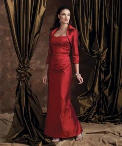 Formal Gowns Mon Cheri 28935 Boutique Long Dress In Red