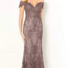 Formal Gowns Mon Cheri - Corded Lace Mermaid Gown 220631