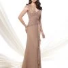 Formal Gowns Mon Cheri - Long Lace Chiffon Dress 115967