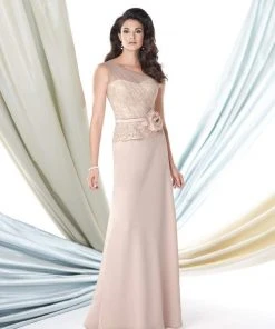 Montage By Mon Cheri - 114927 Illusion Asymmetrical Long Dress 6 Montage By Mon Cheri - 114927 Illusion Asymmetrical Long Dress