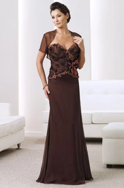 Formal Gowns Montage By Mon Cheri - 211909 Two Piece Dress In Cocoa Copper 3 Formal Gowns Montage By Mon Cheri - 211909 Two Piece Dress In Cocoa Copper