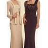 Montage By Mon Cheri - 25901P Two-Piece Silky Crepe Suit Dress Formal Gowns
