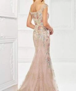 Formal Gowns Montage By Mon Cheri - Floral Embroidered Lace And Tulle Gown 118966