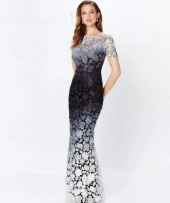 Montage By Mon Cheri - Ombre Lace Trumpet Dress 119958 Formal Gowns