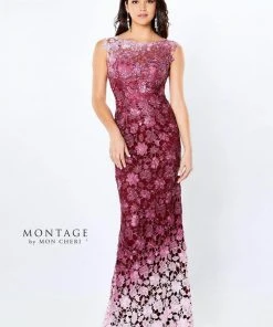 Montage By Mon Cheri - Ombre Lace Trumpet Dress 119958 Formal Gowns