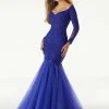 Mori Lee - 43060 Off Shoulder Lace And Glitter Tulle Mermaid Gown Formal Gowns 1 Mori Lee - 43060 Off Shoulder Lace And Glitter Tulle Mermaid Gown Formal Gowns