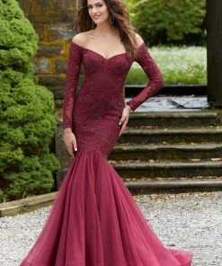 Mori Lee - 43060 Off Shoulder Lace And Glitter Tulle Mermaid Gown Formal Gowns 13 Mori Lee - 43060 Off Shoulder Lace And Glitter Tulle Mermaid Gown Formal Gowns