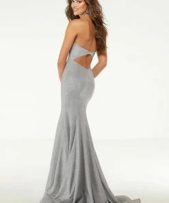 Formal Gowns Mori Lee - 43127 Halter Neck Shimmer Jersey Prom Mermaid Dress 11 Formal Gowns Mori Lee - 43127 Halter Neck Shimmer Jersey Prom Mermaid Dress