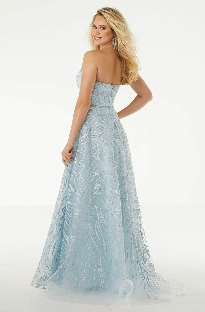 Mori Lee - 45010 Crystal Semi-Sweetheart A-line Dress 4 Mori Lee - 45010 Crystal Semi-Sweetheart A-line Dress