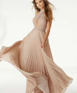 Mori Lee - 45012 Sparkling Crisscross Halter Top A-Line Dress 15 Mori Lee - 45012 Sparkling Crisscross Halter Top A-Line Dress