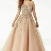 Formal Gowns Mori Lee - 45023 Jeweled V-Neck Long Ballgown