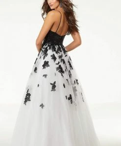 Formal Gowns Mori Lee - 45026 Floral Embroidered And Sequined Long Dress