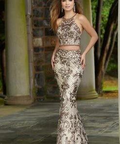Formal Gowns Mori Lee - 45038 Sequin Embellished Two Piece Dress 11 Formal Gowns Mori Lee - 45038 Sequin Embellished Two Piece Dress