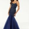 Mori Lee - 45042 Crystal Beaded Scoop Neck Tulle Mermaid Dress 2 Mori Lee - 45042 Crystal Beaded Scoop Neck Tulle Mermaid Dress