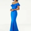 Formal Gowns Mori Lee - 45046 Off-Shoulder Silky Jersey Trumpet Dress
