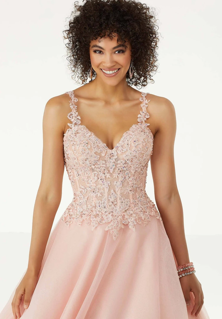 Formal Gowns Mori Lee - 45064 Beaded Lace Sweetheart Ballgown 8 Formal Gowns Mori Lee - 45064 Beaded Lace Sweetheart Ballgown