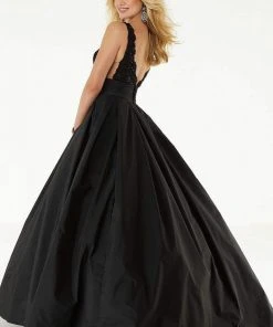 Formal Gowns Mori Lee - 45080 Beaded Taffeta Long Ballgown