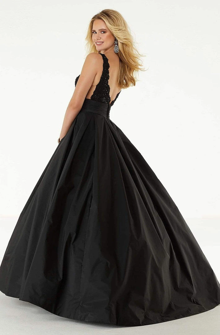 Formal Gowns Mori Lee - 45080 Beaded Taffeta Long Ballgown 4 Formal Gowns Mori Lee - 45080 Beaded Taffeta Long Ballgown