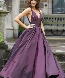Formal Gowns Mori Lee - 45080 Beaded Taffeta Long Ballgown 10 Formal Gowns Mori Lee - 45080 Beaded Taffeta Long Ballgown