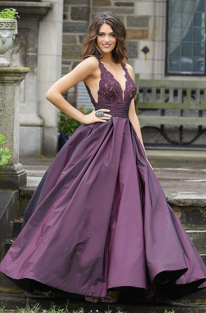 Formal Gowns Mori Lee - 45080 Beaded Taffeta Long Ballgown 6 Formal Gowns Mori Lee - 45080 Beaded Taffeta Long Ballgown