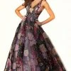 Mori Lee - 45084 Floral Patterned Long Ballgown 2 Mori Lee - 45084 Floral Patterned Long Ballgown
