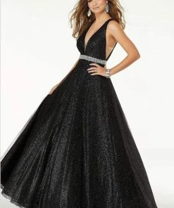 Formal Gowns Mori Lee - 45097 Iridescent Glittered And Jeweled Ballgown