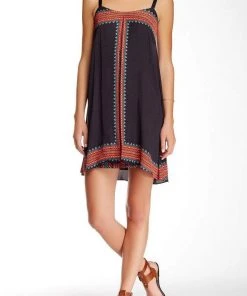 Muse - M3231M Box Pleated Jersey Trapeze Dress Cocktail Dresses