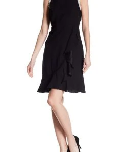 Nanette Nanette Lepore - NM8S10142 Embellished Jewel A-line Dress Cocktail Dresses