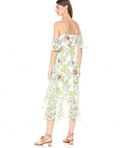 Nanette Nanette Lepore - NM8S19JA1 Printed V-neck Sheath Dress 8 Nanette Nanette Lepore - NM8S19JA1 Printed V-neck Sheath Dress