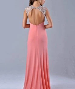 Nina Canacci - 1094 Dress In Peach Formal Gowns