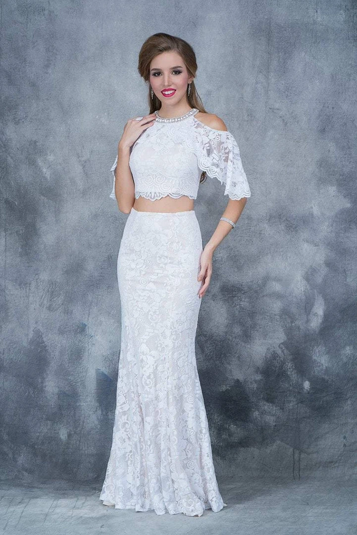 Nina Canacci - 1364 Two Piece Lace Sheath Dress Formal Gowns 3 Nina Canacci - 1364 Two Piece Lace Sheath Dress Formal Gowns