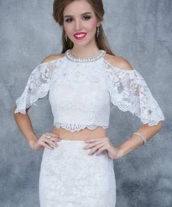 Nina Canacci - 1364 Two Piece Lace Sheath Dress Formal Gowns 6 Nina Canacci - 1364 Two Piece Lace Sheath Dress Formal Gowns