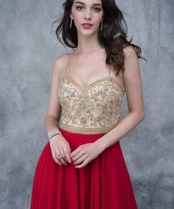 Nina Canacci - 1366 Bedazzled Sweetheart A-line Dress