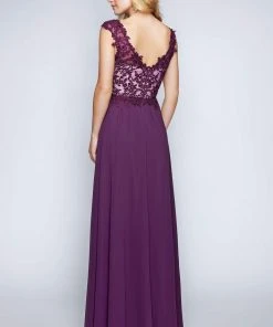 Nina Canacci - 1449 Embellished Lace Bodice A Line Gown Formal Gowns 14 Nina Canacci - 1449 Embellished Lace Bodice A Line Gown Formal Gowns