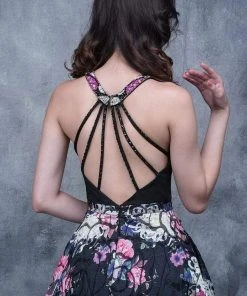 Nina Canacci - 5106 Halter Floral Printed A-Line Dress Formal Gowns 9 Nina Canacci - 5106 Halter Floral Printed A-Line Dress Formal Gowns